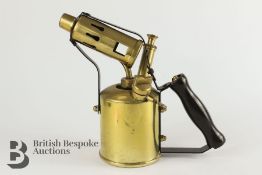 Edwardian-Vintage Brass Motor Repair Blowlamp