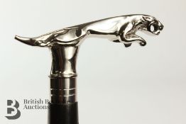 Chrome Plated Jaguar Walking Stick