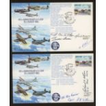 RAF covers signed F.J.Tearle & multi signed incl.