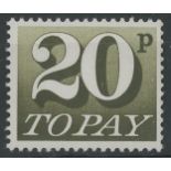 1970 20p FCP/PVA U/M, fine.