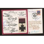 1984 Award of Victoria Cross to Airmen cover signed by 4 VC holders. Unaddressed, fine.