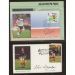 Football: Football covers signed by Pat Jennings, Kenny Dalgleish, David Speedie,