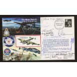 1990 The Major Assault cover signed by 9 Battle of Britain participants. Printed address, fine.