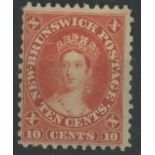 1860 10c red Mint, fine.