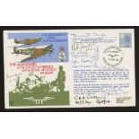 1981 RAF Battle of Britain cover signed by Marshall of the RAF Sir Dermot Boyle & 9 Battle of
