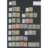 1874-1913 M or U collection on stocksheets incl.different printings, etc.