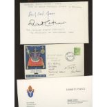 Religion: Cardinal Basil Hume & Dr Robert Runcie signed on reverse of 1982 Pope John Paul Visit