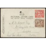 1925 Wembley Pictorial Letter Card with full set cancelled with Empire Exhibition Wembley special