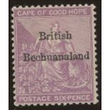 1885-87 6d reddish purple Mint, fine.