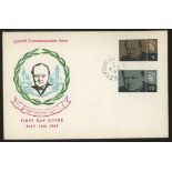 1965 Churchill (Ordinary) Connoisseur FDC with RAF P.O. Bicester CDS. Unaddressed, fine.