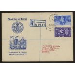 1946 Victory Caernarvon & District Philatelic Society FDC with Caernarvon reg CDS.