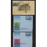 1964 Shakespeare 3d maximum card & 4 airletters,