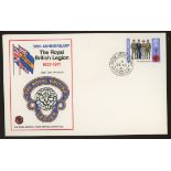 1971 Anniversaries 3p value on Royal British Legion FDC with British Legion Village Maidstone CDS.