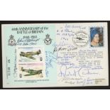 1980 RAF Battle of Britain cover signed by Robert Runcie & 13 Battle of Britain participants.