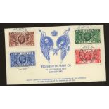 1935 Silver Jubilee: Forgery of Westminster Stamp Co. illustrated FDC with London SW1 CDS.