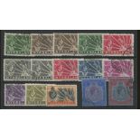 1938-44 set to 2/6d incl. shades used on stockcard.