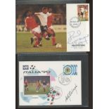 Football: Football covers signed by Paul Gascoigne, Andy Roxburgh, Graham Taylor,