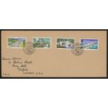 1968 Bridges Plain FDC with Bridgend CDS. Relevant unrecorded CDS. Handwritten address, fine.