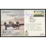 1985 Jersey VJ Day cover signed by Wing Commander P.B.Lucas & Colonel Henry W.Brown.