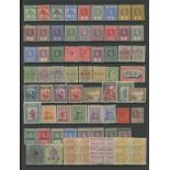 British C/W Ed VII & GV Mint on stocksheet incl. Gold Coast, New Hebrides, etc.