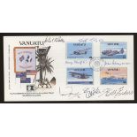 1992 New Hebrides participation during World War II signed by artist & 6 Battle of Britain