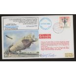 1980 RAF Airships cover signed by Adolf Fischer. Address label, fine.