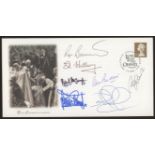 1953-2003 Philatelic Census £5 cover with 7 autographs appropriate to 1953: Roger Bannister,