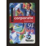 MER 603A Corporate Hospitality Deep Notch Mint, fine. Control 14 MERB.