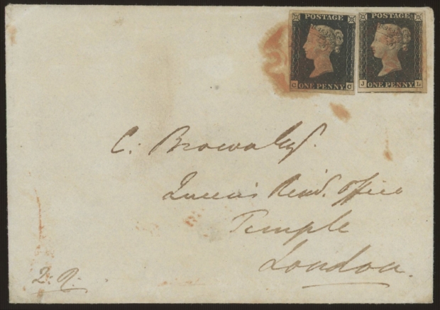 Range of better early covers in large stockbook, some with certificates, incl. 1840 1d Mulready - Image 2 of 2