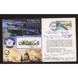 1990 The Major Assault cover signed by 7 Battle of Britain participants. Printed address, fine.