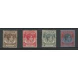 1937-41 5c, 6c, 8c & $1 Mint, toned gum.