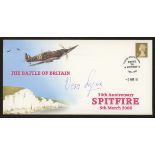 Vera Lynn autographed on 2006 Battle of Britain Spitfire cover. 1 of 21 covers. Unaddressed, fine.