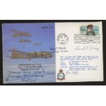 1983 RAF cover signed by General Curtis Emerson Le May & 2 other USAF WWII pilots.