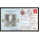 1987 Marshall of the RAF Sir John Grandy cover signed by Sir John Grandy & 11 Battle of Britain