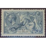 1918-19 Bradbury 10/- dull grey-blue Mint, fine.