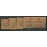 1955 5/- booklets SG H17, H18, H22,