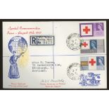 1963 Red Cross Phosphor illustrated FDC with West Wellow reg CDS. Typed address, fine.