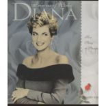 Princess Diana: "Princess of Wales Diana Her Story in Stamps" folder with Liberia sheet of 16 & min