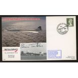 Brian Trubshaw: Autographed on 1989 British Airways Concorde cover. Printed address, fine.