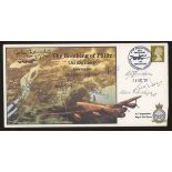 2008 The Bombing of Politz Oil Refinery Dambusters cover signed by 9 men who served in 617 Squadron