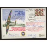 1980 Battle of Britain 40th Anniv cover signed by 7 Battle of Britain participants.
