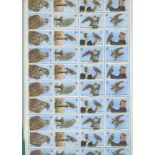 1980 Falconry set in full sheet U/M.