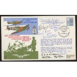 1981 RAF Battle of Britain cover signed by Sir Dermot Boyle & 7 Battle of Britain participants.