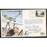 1981 RAF cover signed by Flugkapitan Gerd Achgelis & Otto Kutzner. Address label, fine.