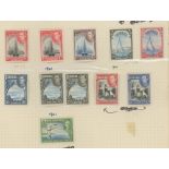 1938-52 set to 7½d + duplicates Mint on album page. SG 110-114b Cat £151 (11)