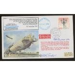 1980 RAF cover signed by Adolf Fischer & Wing Commander Peter Ayerst. Address label, fine.