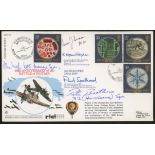 1989 Microscopes Battle of Britain RFDC FDC with extra signatures incl. Pete Brothers & A. Ingle.