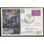 1980 RAF Escaping Society Secret Army in Louvain cover signed by 5 members. Address label, fine.
