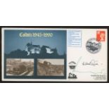 1990 Colditz cover signed by 2 Colditz inmates. 1 of 76 covers. Printed address, fine.