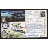 1990 The Major Assault cover signed by 7 Battle of Britain participants. Printed address, fine.